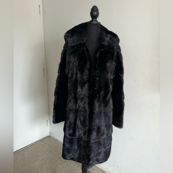 Real mink fur coat  transformer in two lengths